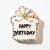 BrowniEmoji - Happy B-Day Plaque